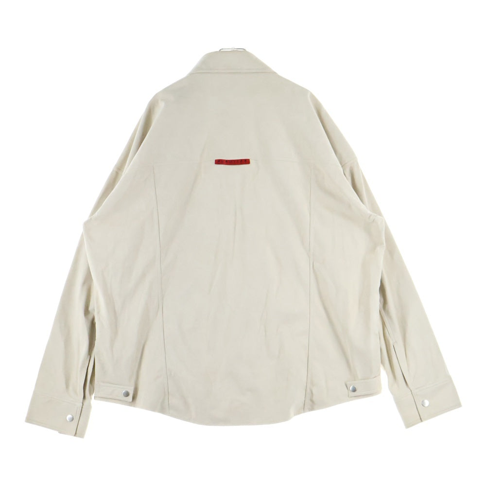 cvtvlist(カタリスト) 23AW ARTIFICIAL SUEDE SHIRT アーティフィカル フェイクスウェード 長袖シャツ ベージュ 2301010201