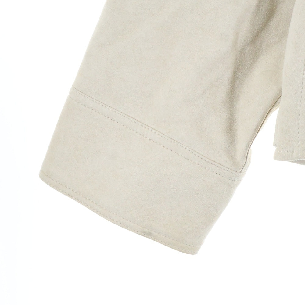cvtvlist(カタリスト) 23AW ARTIFICIAL SUEDE SHIRT アーティフィカル フェイクスウェード 長袖シャツ ベージュ 2301010201