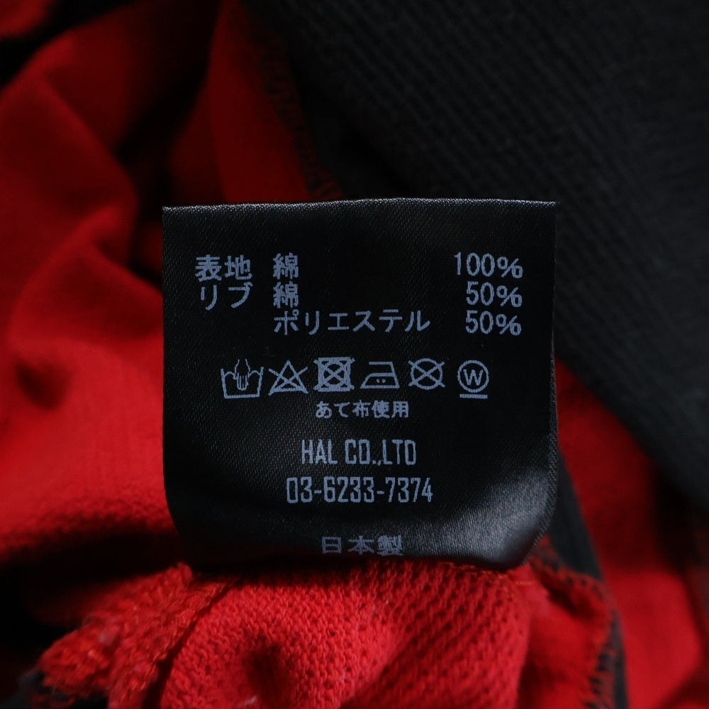 cvtvlist(カタリスト) ラバーワッペン オーバーサイズ コットン 半袖ポロシャツ カットソー レッド 2101070302