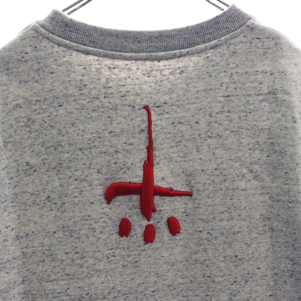 CVTVLIST カタリスト◆刺繍両面ロゴ スウェット 半袖Tシャツ XL cvtvlist(カタリスト) 24SS ロゴ刺繍 クルーネック 半袖Tシャツ グレー