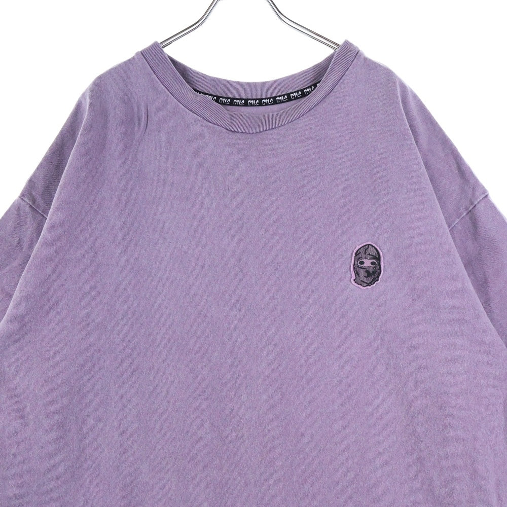 cvtvlist(カタリスト) ロゴワッペン付き クルーネック 半袖Tシャツ カットソー パープル 2101090307