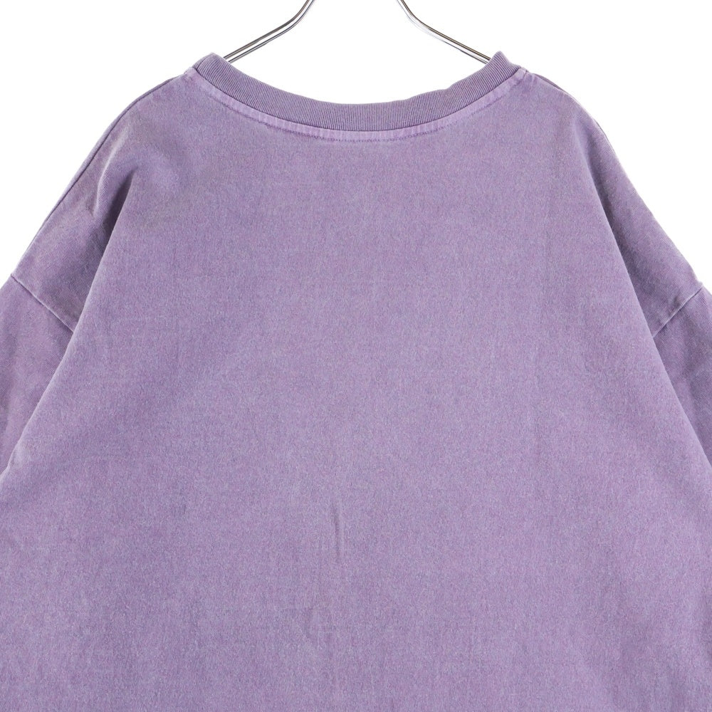 cvtvlist(カタリスト) ロゴワッペン付き クルーネック 半袖Tシャツ カットソー パープル 2101090307