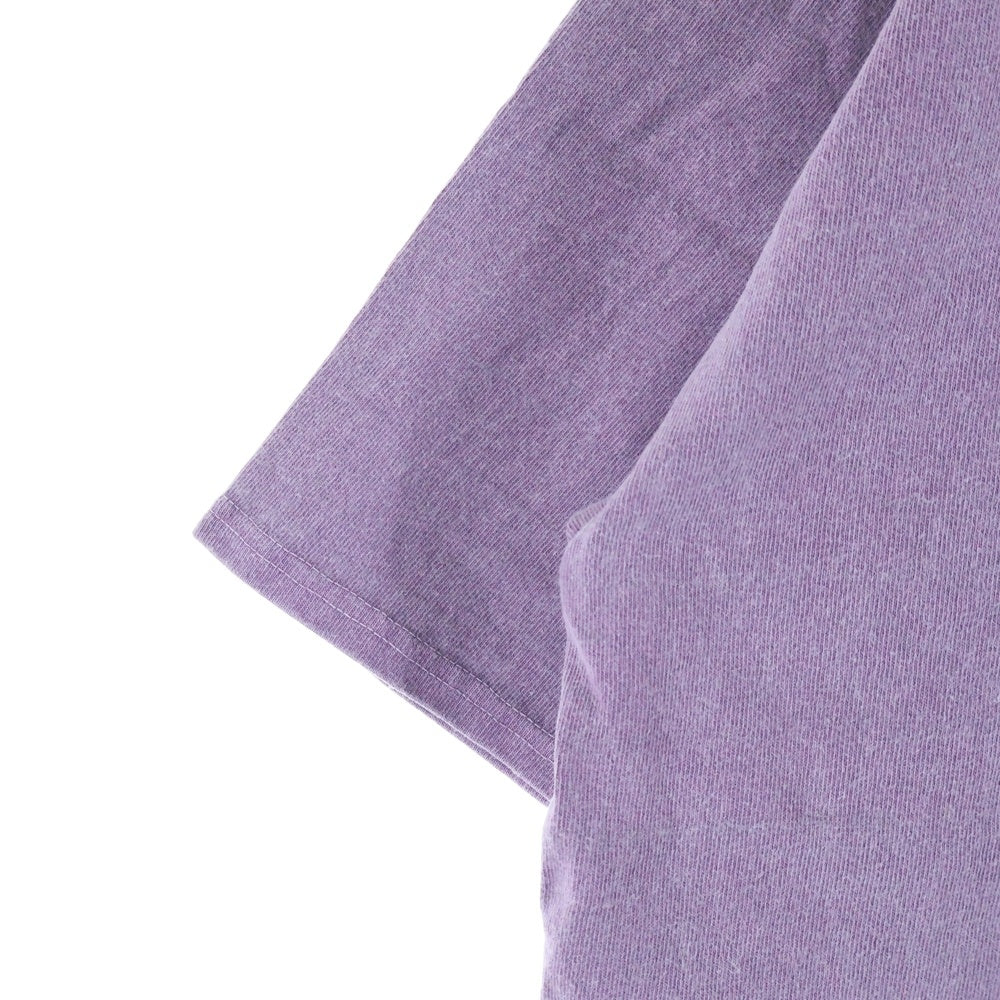 cvtvlist(カタリスト) ロゴワッペン付き クルーネック 半袖Tシャツ カットソー パープル 2101090307