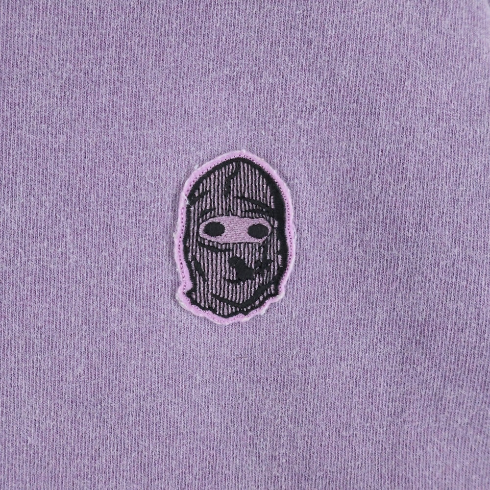 cvtvlist(カタリスト) ロゴワッペン付き クルーネック 半袖Tシャツ カットソー パープル 2101090307