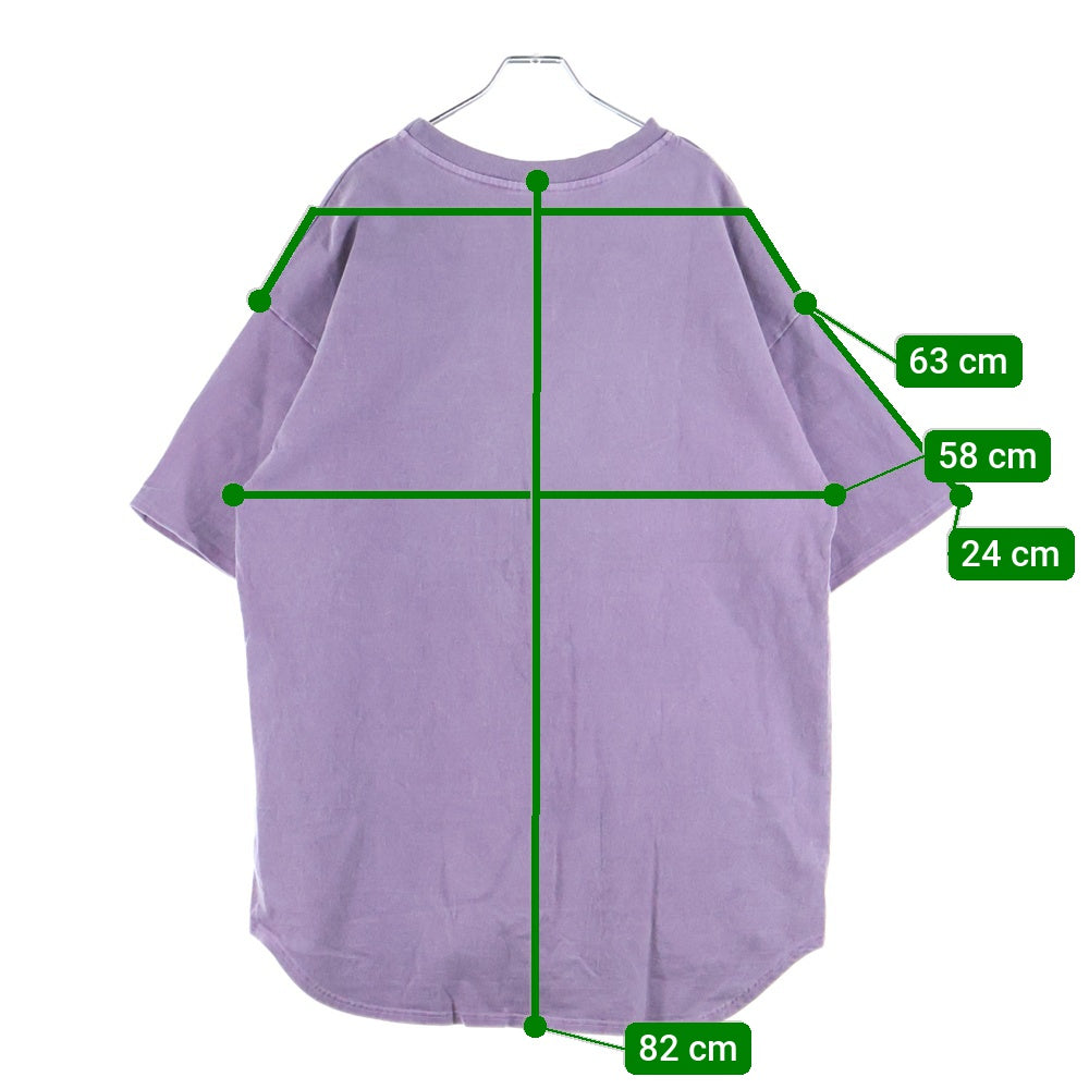 cvtvlist(カタリスト) ロゴワッペン付き クルーネック 半袖Tシャツ カットソー パープル 2101090307