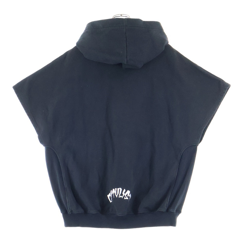 cvtvlist(カタリスト) 23SS CTLS USUAL SHORT SLEEVE HOODIE ショート スリーブ スウェット トレーナー フーディ ブラック 2301070302