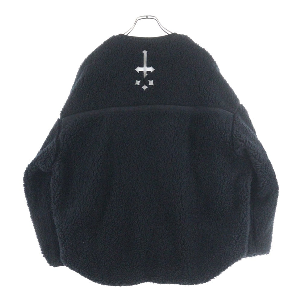 cvtvlist(カタリスト) フロントロゴ刺繍 ジップアップ ボンバージャケット ブラック 2401120102