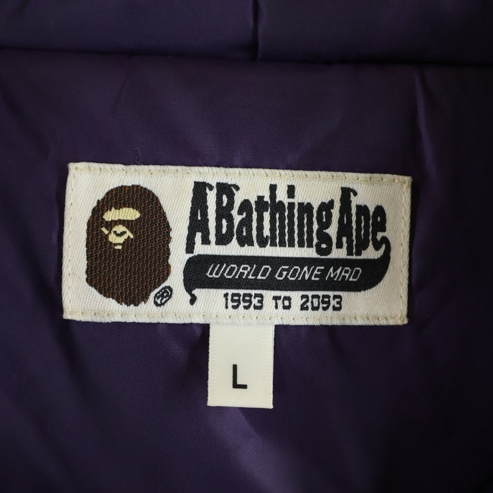 A BATHING APE(アベイシングエイプ) RELAXED SHARK HOODIE JACKET 001HJG301004X シャークフーディ ナイロン ジャケット パープル/イエロー