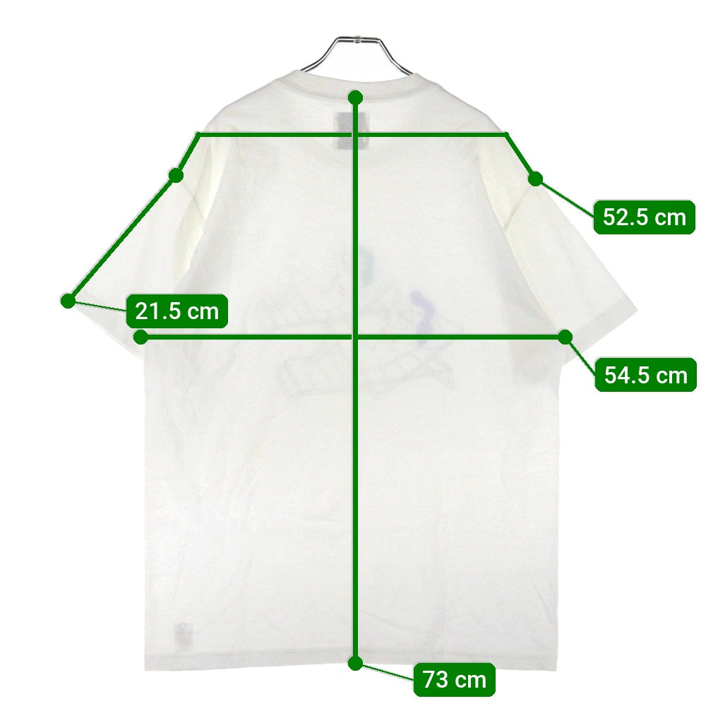 WACKO MARIA(ワコマリア) 世界平和プロジェクト プリント クルーネック 半袖Tシャツ カットソー ホワイト