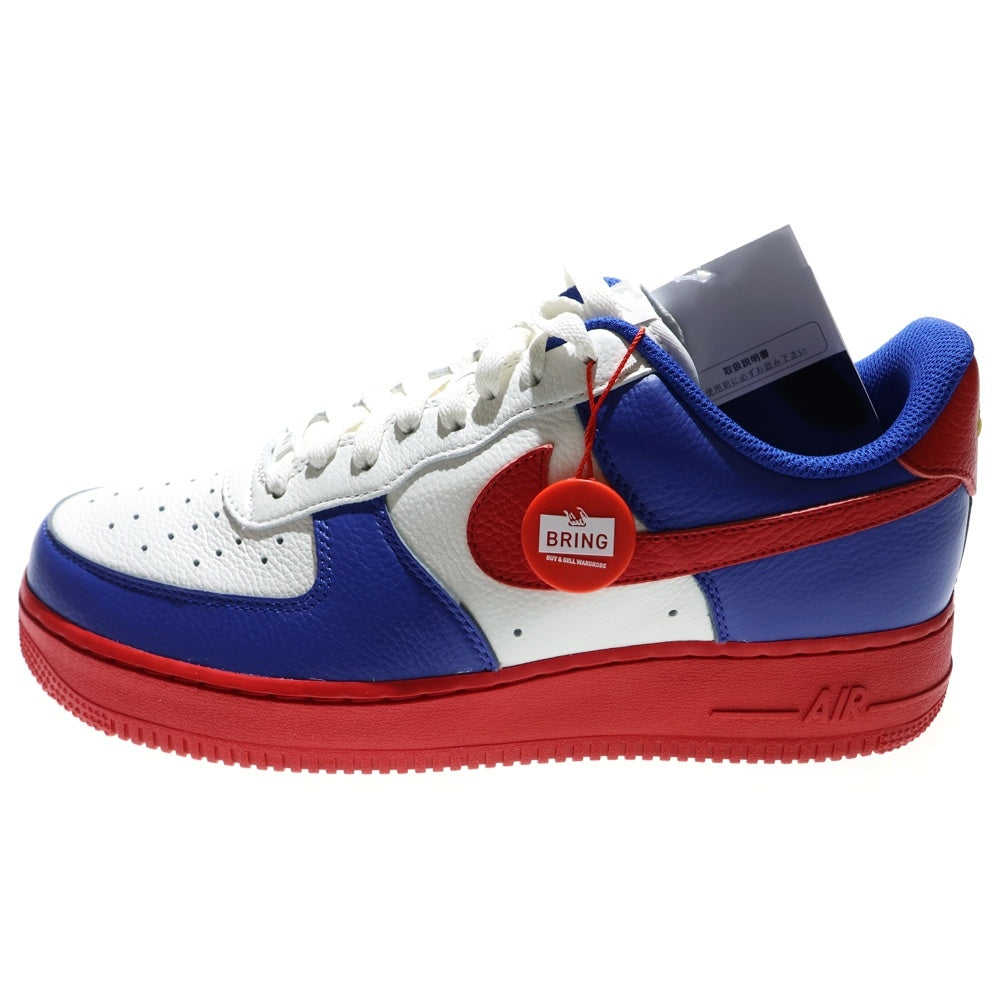NIKE(ナイキ) AIR FORCE 1 BY YOU DV3892-900 エアフォース1 バイユー ローカットスニーカー US9/27.0cm レッド/ブルー/ホワイト