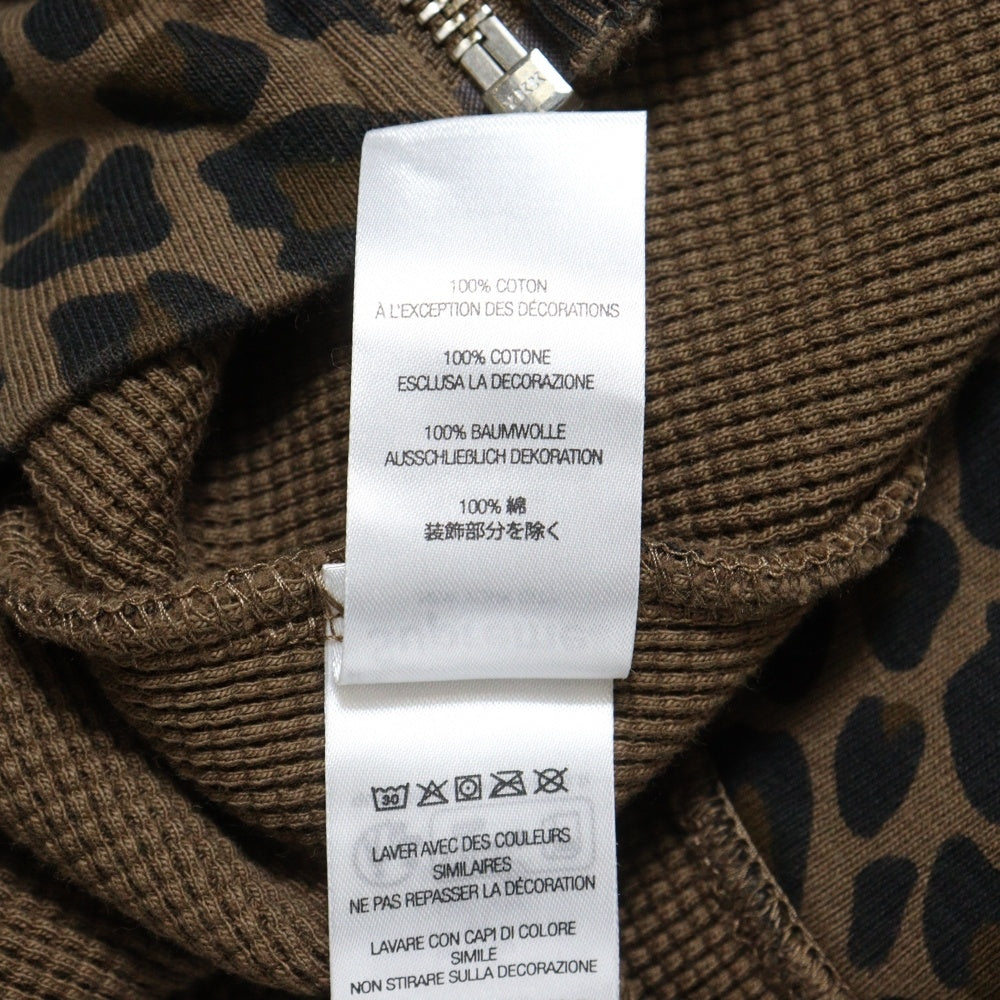 SUPREME(シュプリーム) 25SS Hooded Zip Up Thermal Leopard ジップアップ フーデッド ジャケット 裏地サーマル レオパード