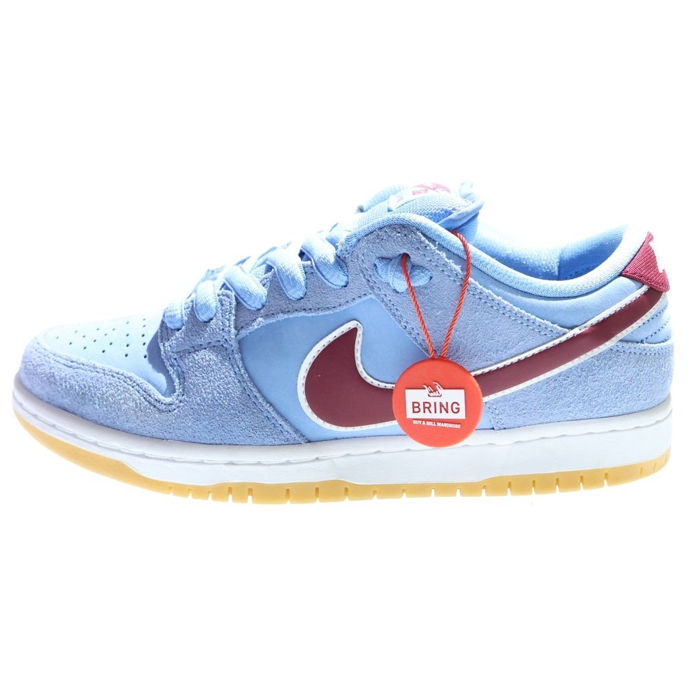 NIKE SB(ナイキエスビー) DUNK LOW PRO PHILADELPHIA PHILLIES DQ4040-400 ダンクロー プロ フィラデルフィア フィリーズ ローカットスニーカー US6/24.0cm ブルー レディース