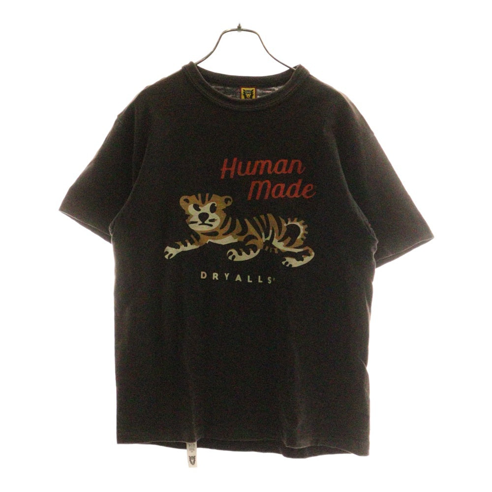 HUMAN MADE(ヒューマンメイド) タイガー プリント 半袖Tシャツ コットン ブラック