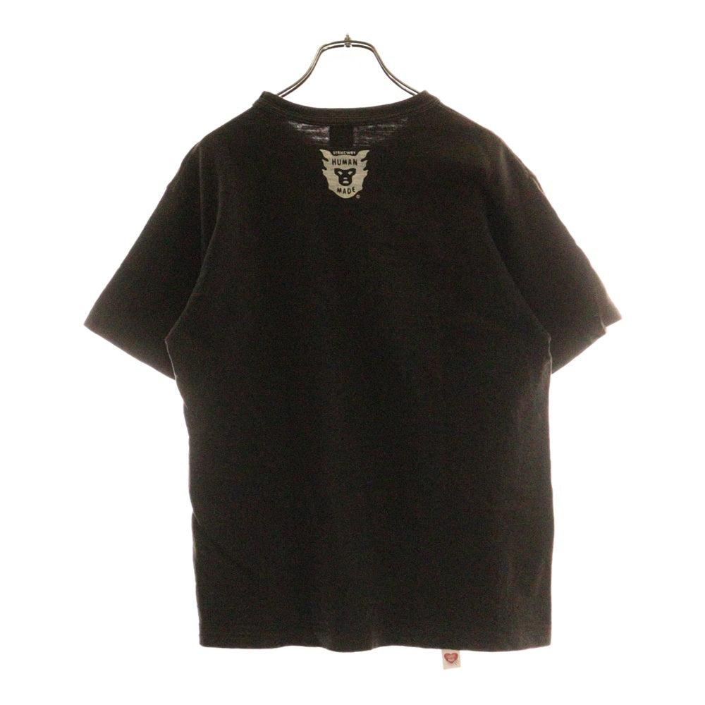 HUMAN MADE(ヒューマンメイド) タイガー プリント 半袖Tシャツ コットン ブラック