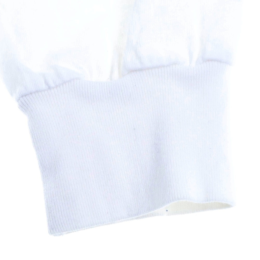 Girls Don't Cry(ガールズドントクライ) バタフライ プリント 長袖シャツ コットン ホワイト