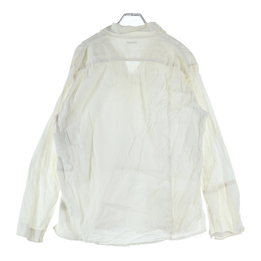 KAPITAL(キャピタル) パッチワークプルオーバーシャツ ホワイト