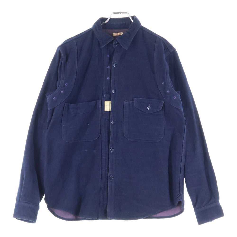 KAPITAL(キャピタル) WORK SHIRT ワークシャツ ネイビー K151LS176