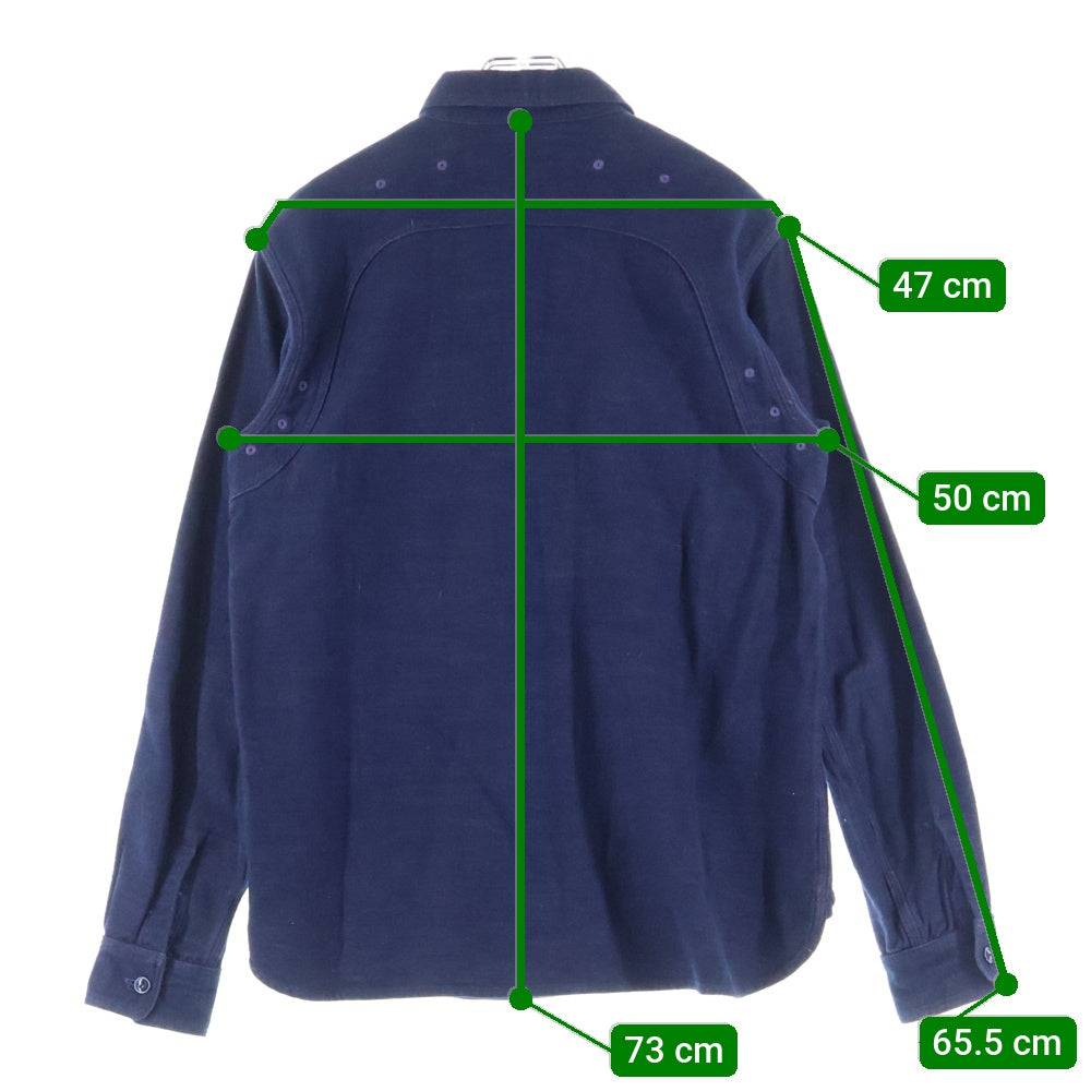 KAPITAL(キャピタル) WORK SHIRT ワークシャツ ネイビー K151LS176