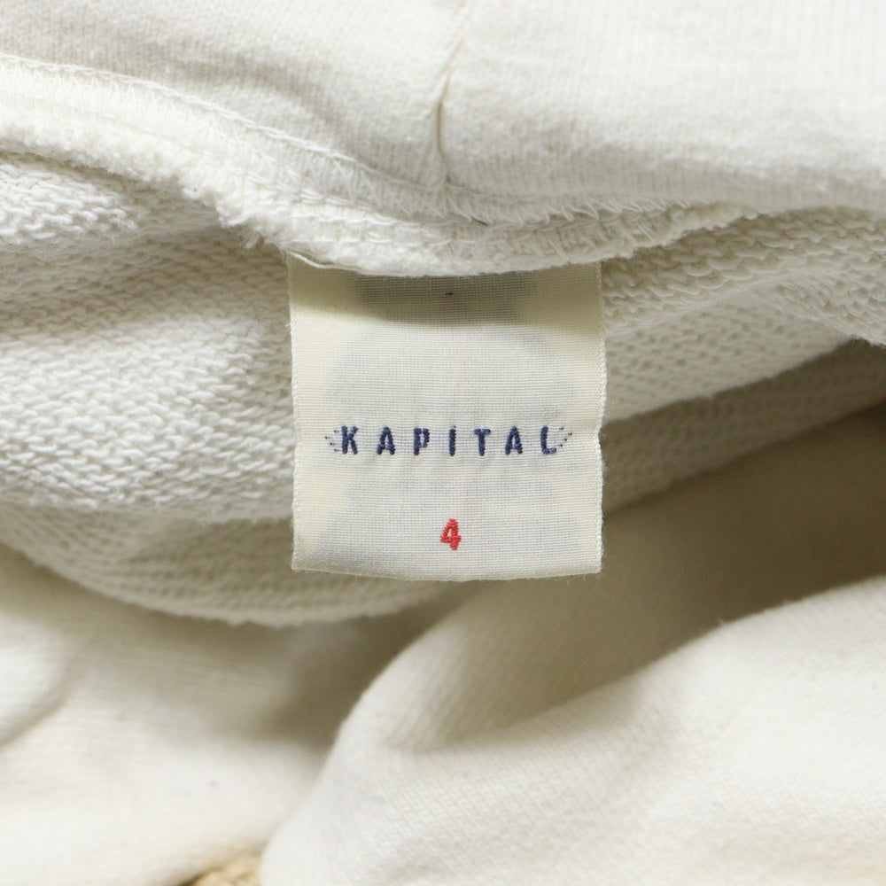 KAPITAL(キャピタル) SURFプリント プルオーバーパーカー スウェット ブラック