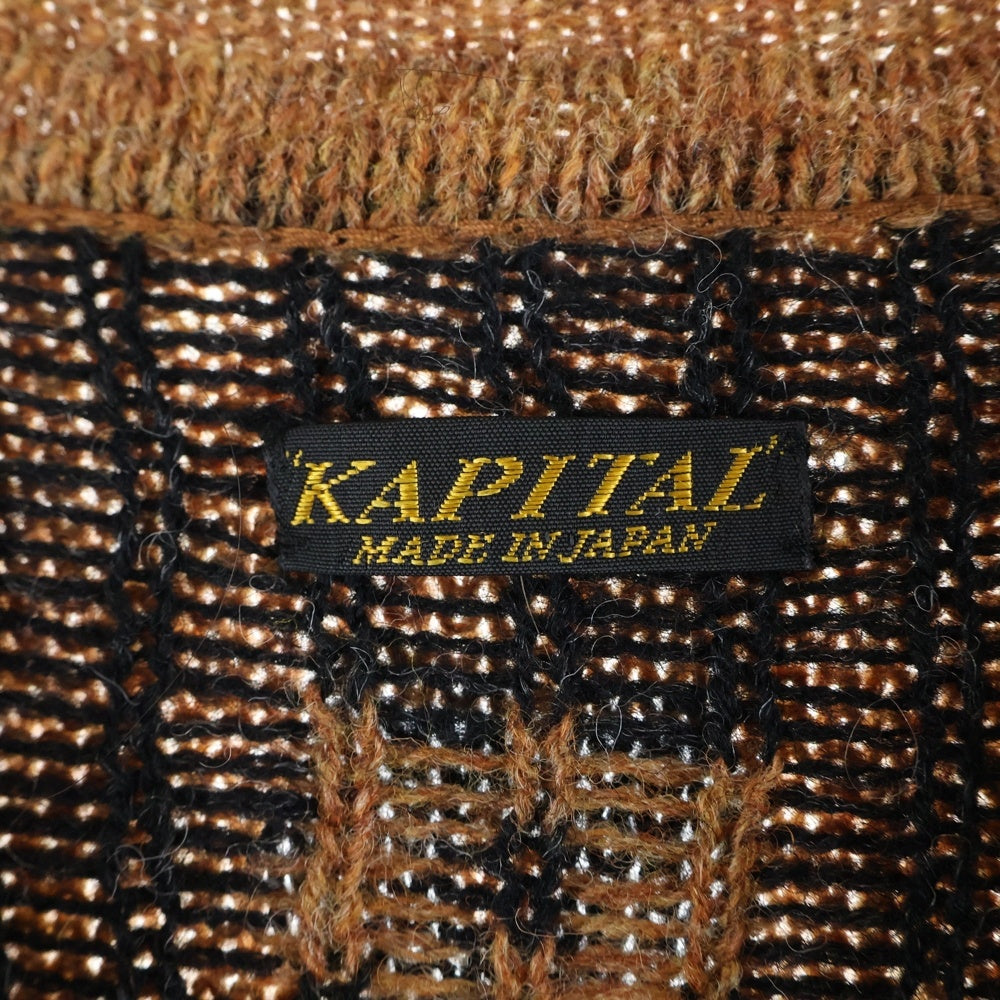 KAPITAL (キャピタル) ネパールタイガー クルーネックセーター ベージュ KAPITAL(キャピタル) ネパールタイガー クルーネックセーター ベージュ