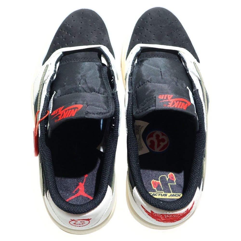 NIKE(ナイキ) ×TRAVIS SCOTT WMNS AIR JORDAN 1 LOW OG Medium Olive DZ4137-106 ×トラヴィススコット ウィメンズ エアジョーダン1 ローカットスニーカー レディース