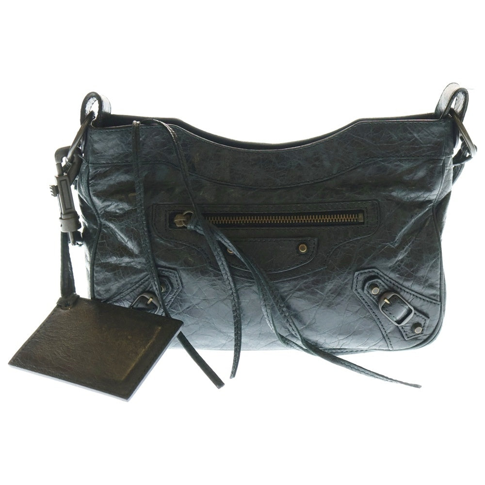 BALENCIAGA(バレンシアガ) ザ ヒップ ショルダーバッグ ブラック ゴールド金具 ラムスキン 242803 D94IT