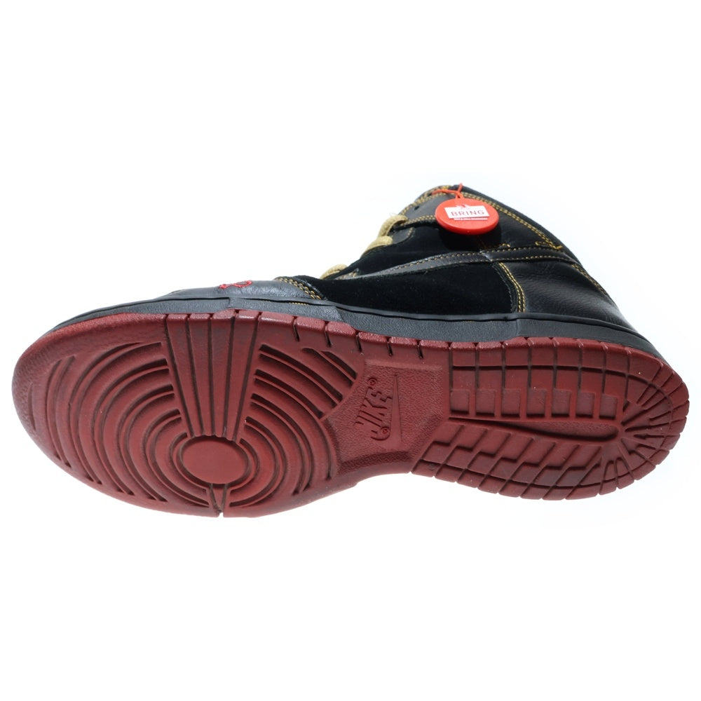 NIKE SB(ナイキエスビー) 【観賞用 2004年製】DUNK HIGH PRO SB UNLUCKY 13 305050-001 ダンク アンラッキー ハイカットスニーカー US9.5/27.5cm ブラック