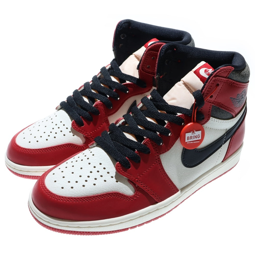NIKE(ナイキ) AIR JORDAN 1 HIGH OG LOST & FOUND CHICAGO DZ5485-612 エアジョーダン1 OG ロスト & ファウンド シカゴ ハイカットスニーカー US9/27.0cm レッド/ホワイト