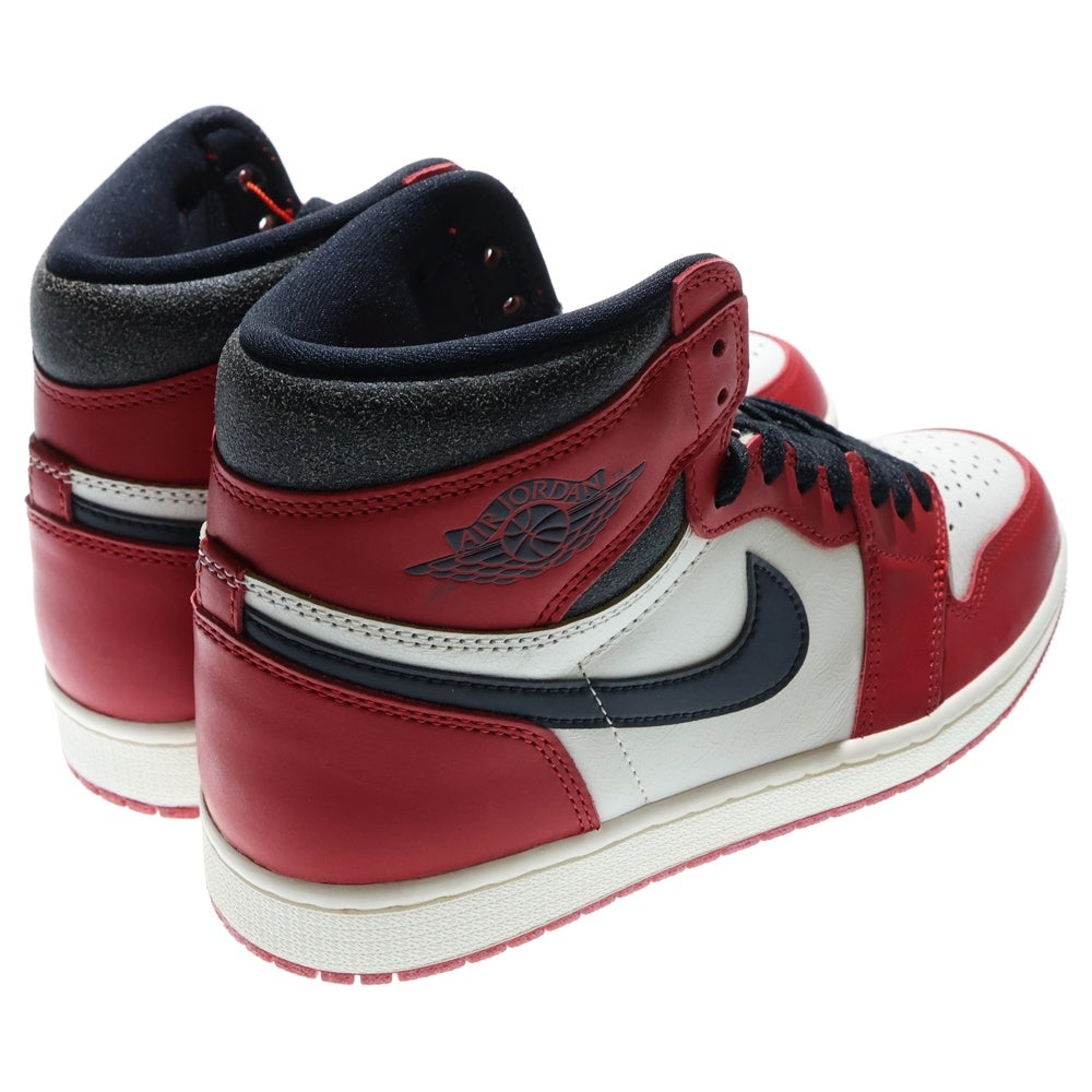 NIKE(ナイキ) AIR JORDAN 1 HIGH OG LOST & FOUND CHICAGO DZ5485-612 エアジョーダン1 OG ロスト & ファウンド シカゴ ハイカットスニーカー US9/27.0cm レッド/ホワイト