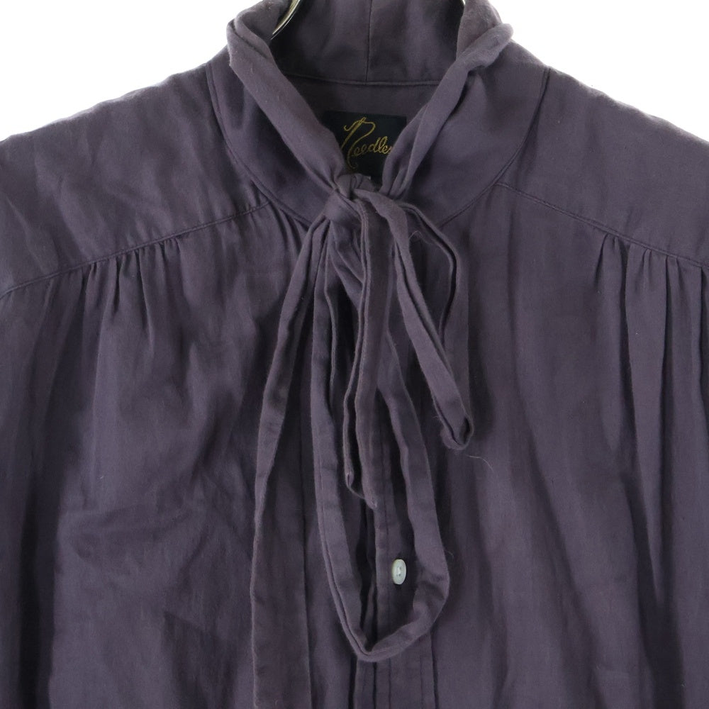 Needles(ニードルス) Ascot Collar EDW Gather Shirts ボウタイ付き