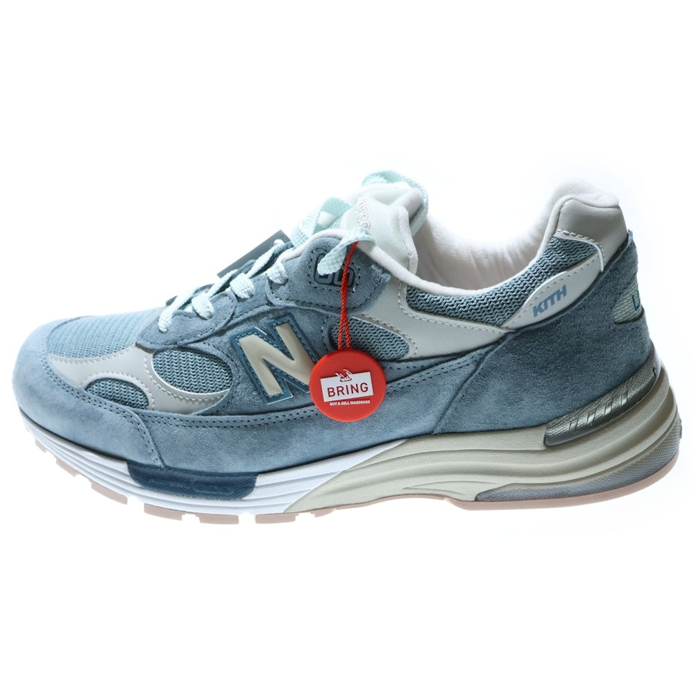 New Balance(ニューバランス) ×KITH 992 Aegean Blue U992KT キス エーゲブルー ローカットスニーカー US10.5/28.5cm ブルー