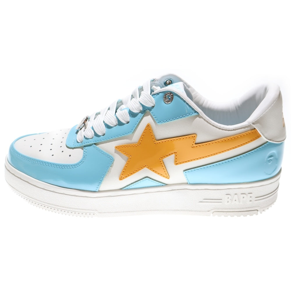 A BATHING APE(アベイシングエイプ) Bape Sta Icon Low M191307 ベイプスタ アイコン ローカットスニーカー US9.5/27.5cm ブルー/ホワイト