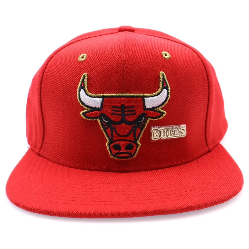 Mitchell&Ness(ミッチェル アンド ネス) シカゴブルズ スナップバッグキャップ レッド