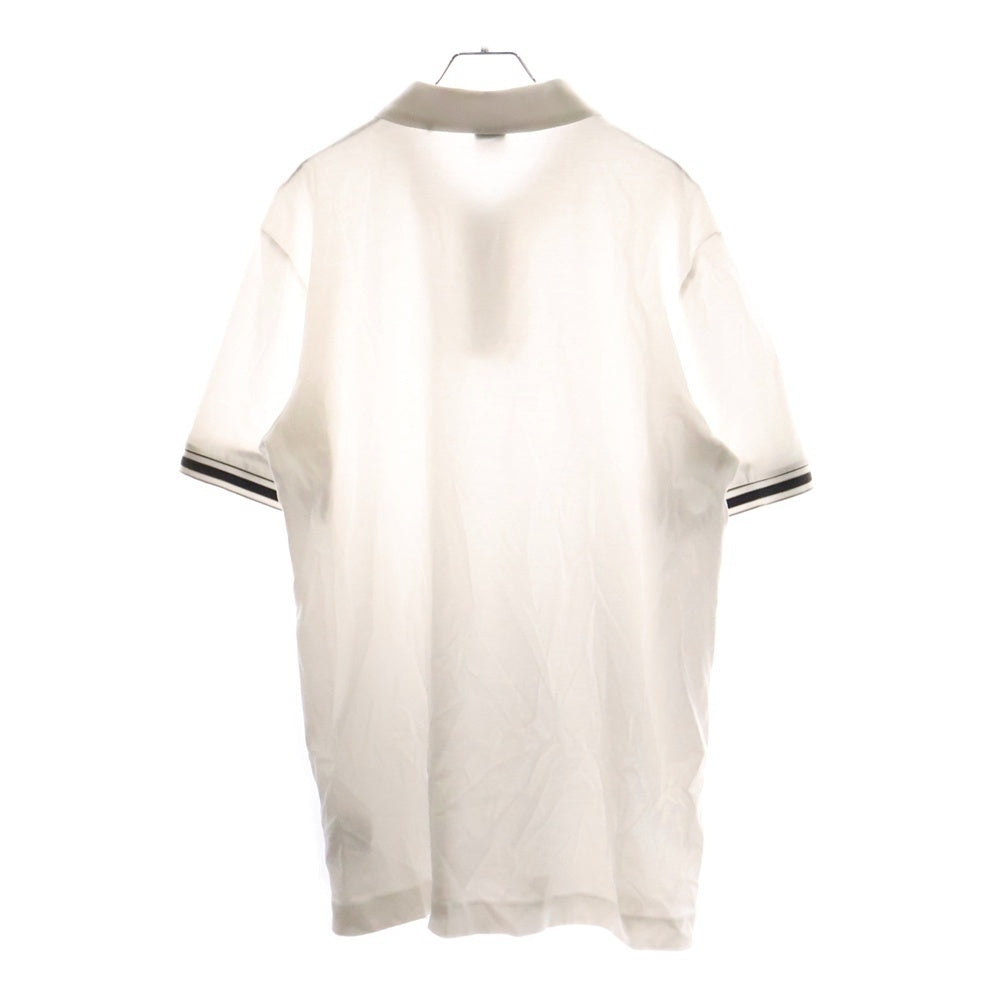 BOSS(ボス) 10245501 ロゴプリント 半袖ポロシャツ コットン ホワイト