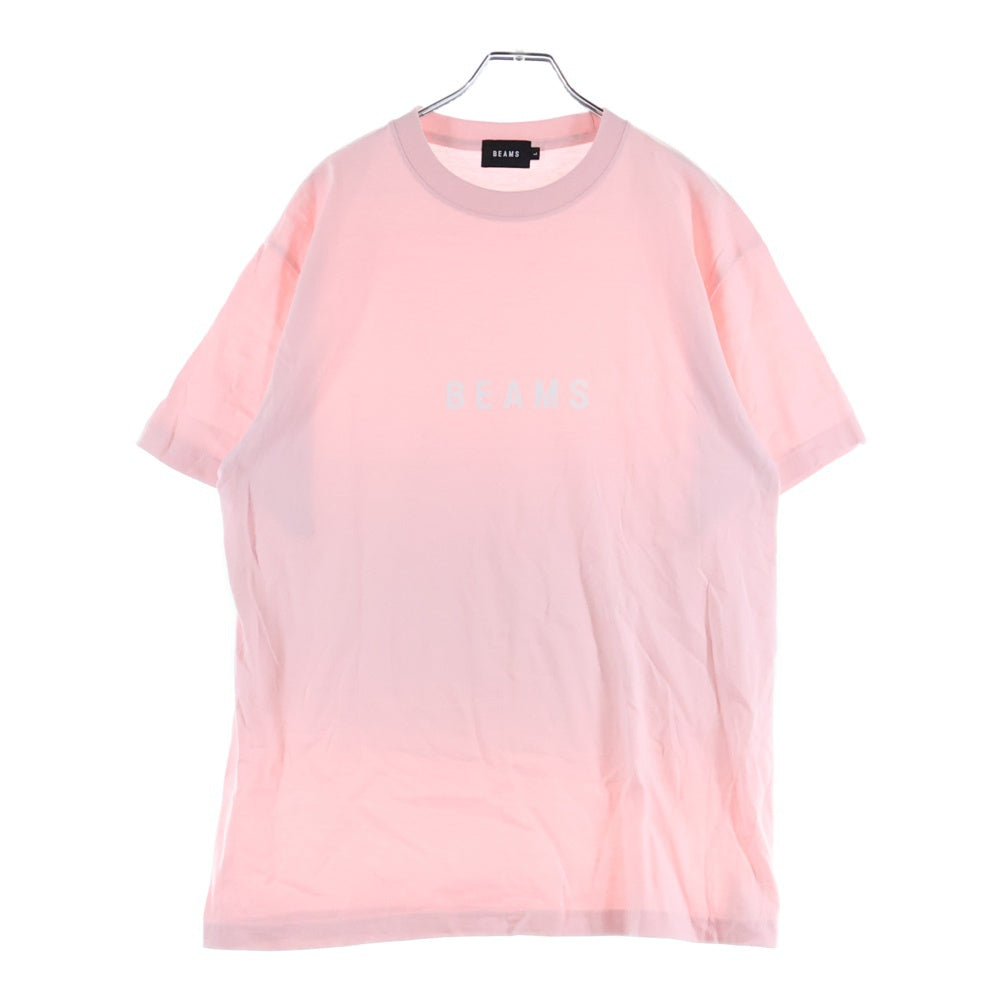 BEAMS(ビームス) 11-08-1326-591 ロゴプリント 半袖シャツ カットソー コットン ピンク