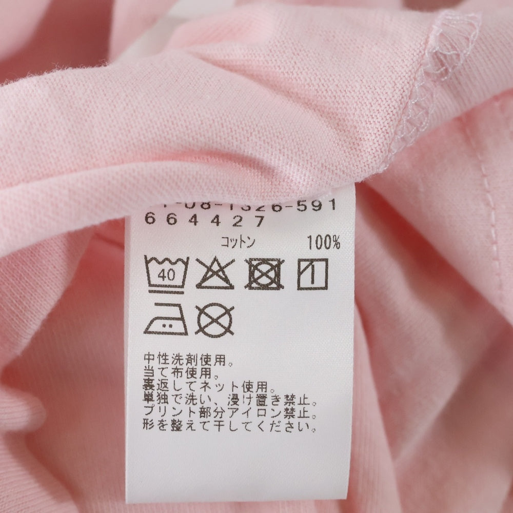BEAMS(ビームス) 11-08-1326-591 ロゴプリント 半袖シャツ カットソー コットン ピンク