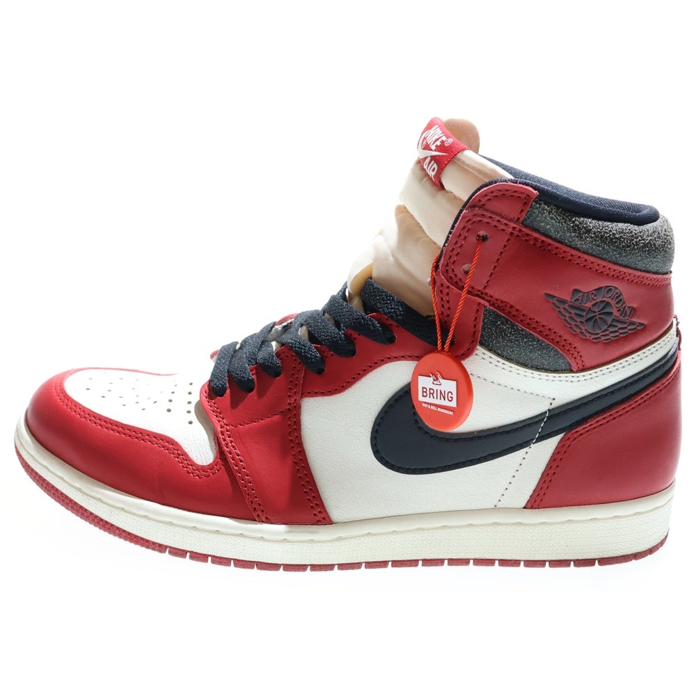 NIKE(ナイキ) AIR JORDAN 1 LOST&FOUND DZ5485-612 エアジョーダン1 ロスト&ファウンド シカゴ ハイカットスニーカー US10.5/28.5cm ホワイト/レッド
