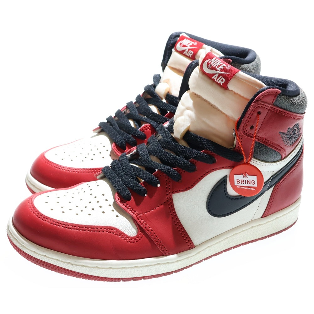 NIKE(ナイキ) AIR JORDAN 1 LOST&FOUND DZ5485-612 エアジョーダン1 ロスト&ファウンド シカゴ ハイカットスニーカー US10.5/28.5cm ホワイト/レッド