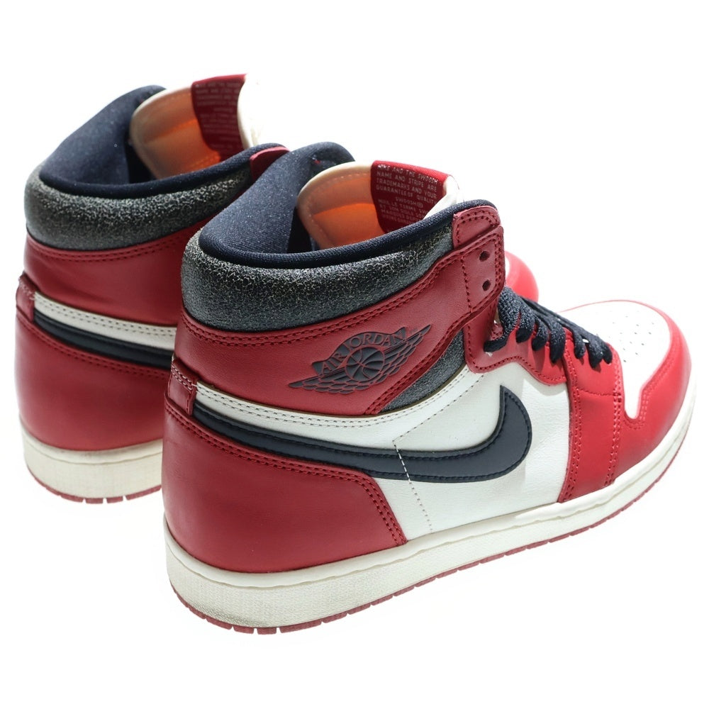 NIKE(ナイキ) AIR JORDAN 1 LOST&FOUND DZ5485-612 エアジョーダン1 ロスト&ファウンド シカゴ ハイカットスニーカー US10.5/28.5cm ホワイト/レッド