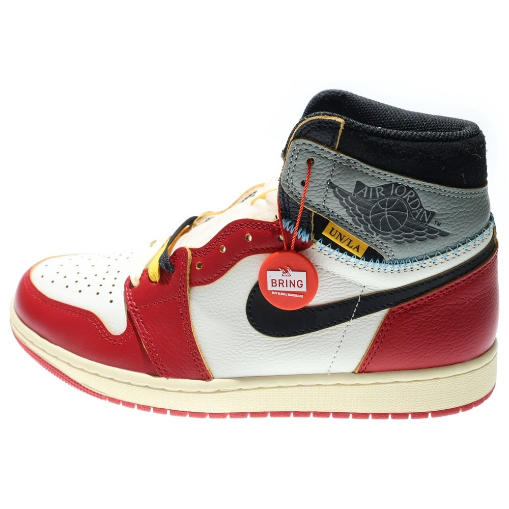 NIKE(ナイキ) ×UNION AIR JORDAN 1 RETRO HIGH OG Chicago HV8563-600 ユニオン エアジョーダン1 ハイ ハイカットスニーカー シカゴ レッド/ホワイト US9.5/27.5cm