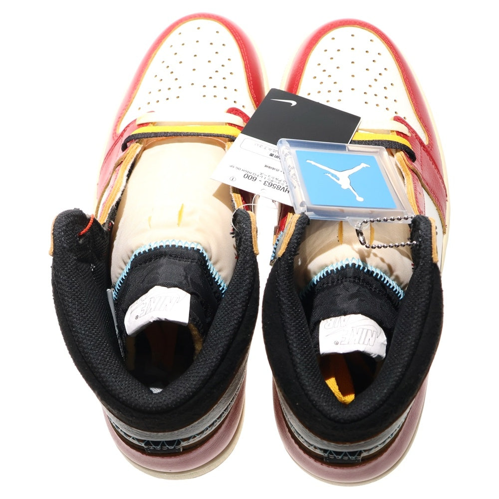 NIKE(ナイキ) ×UNION AIR JORDAN 1 RETRO HIGH OG Chicago HV8563-600 ユニオン エアジョーダン1 ハイ ハイカットスニーカー シカゴ レッド/ホワイト US9.5/27.5cm