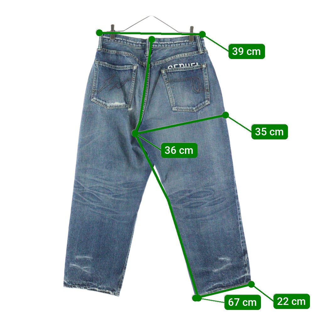FRAGMENT DESIGN(フラグメントデザイン) ×SEQUEL DENIUM PANTS SQ-24AW-PT-10 シークエル デニムパンツ インディゴ