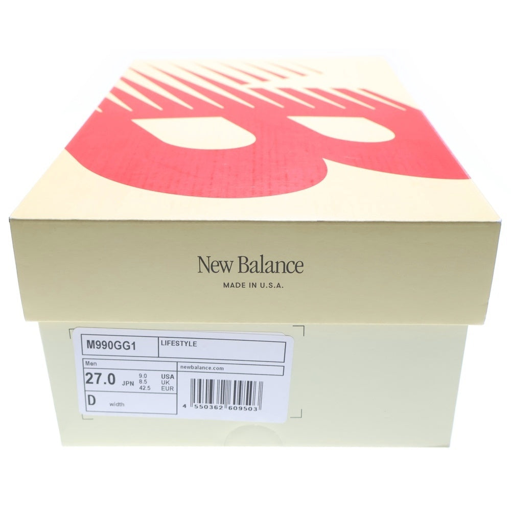 New Balance(ニューバランス) 990V1 M990GG1 ローカットスニーカー US9/27.0cm グリーン
