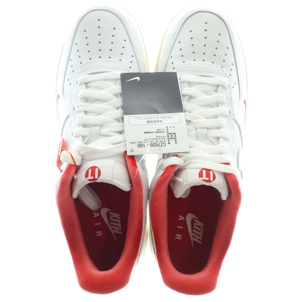 NIKE(ナイキ) ×KITH AIR FORCE 1 LOW TOKYO CZ7926-100 キス エアフォース1 東京 ローカットスニーカー US10/28.0cm ホワイト/レッド