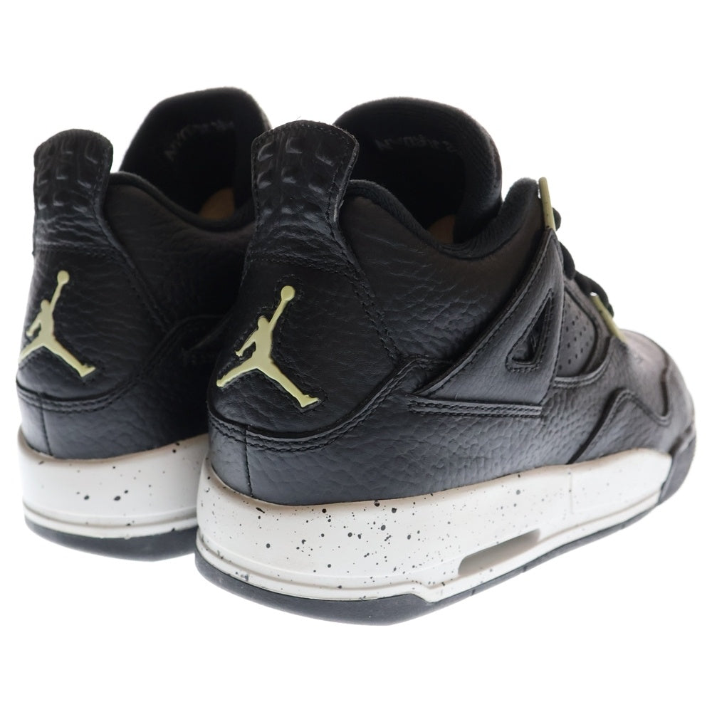 NIKE(ナイキ) 【観賞用 2015年製】GS AIR JORDAN 4 RETRO OREO 408452-003 エアジョーダン4 オレオ ハイカットスニーカー US5Y/23.5cm ブラック レディース