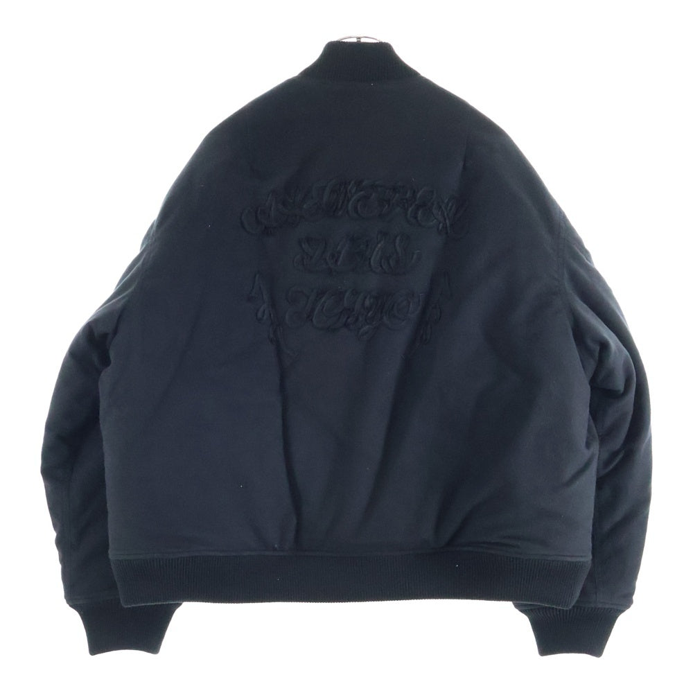 ALMOSTBLACK(オールモストブラック) 25AW WOVEN CODE EMBROIDERY BLOUSON ウーブン エンブロイダリー ジャケット ブラック