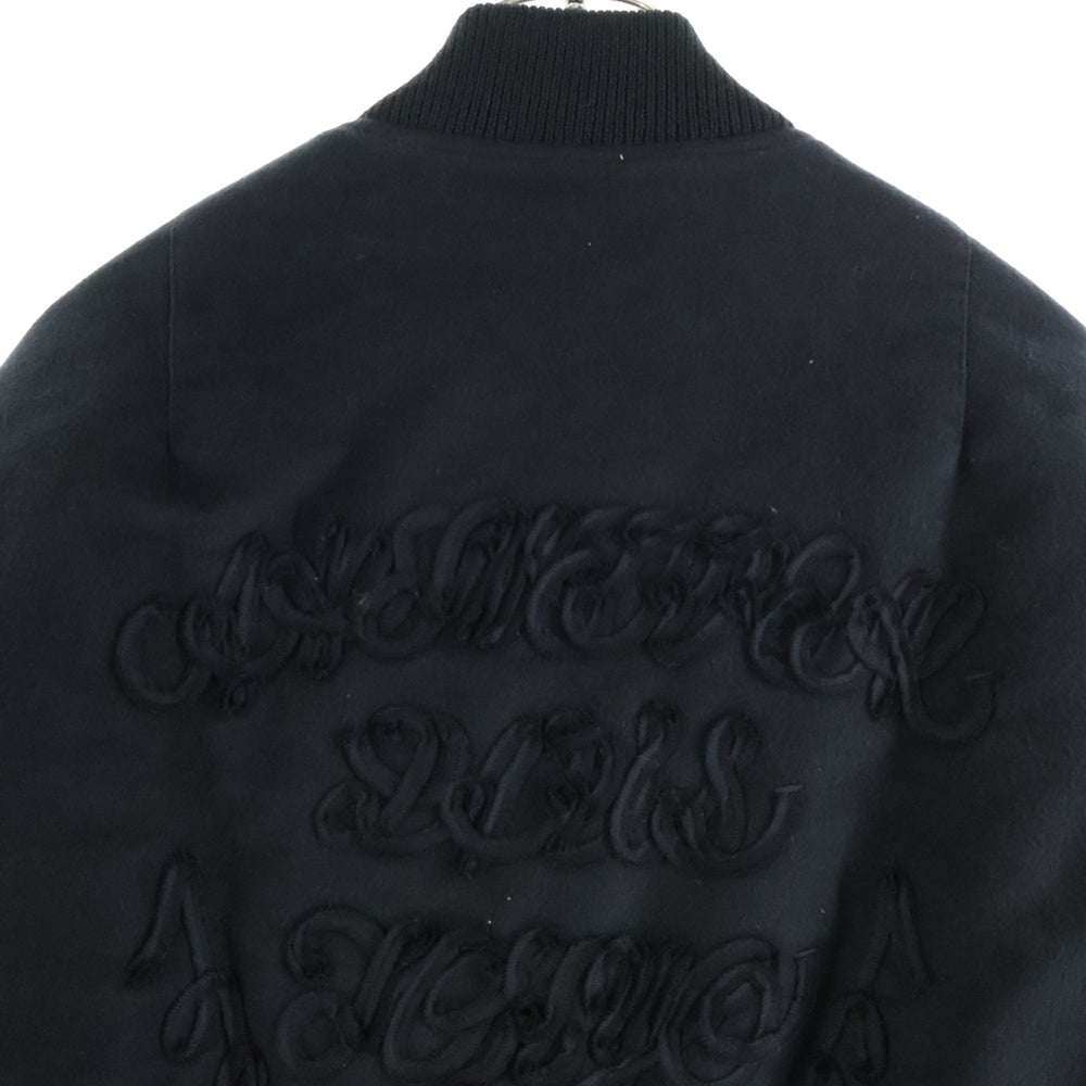 ALMOSTBLACK(オールモストブラック) 25AW WOVEN CODE EMBROIDERY BLOUSON ウーブン エンブロイダリー ジャケット ブラック