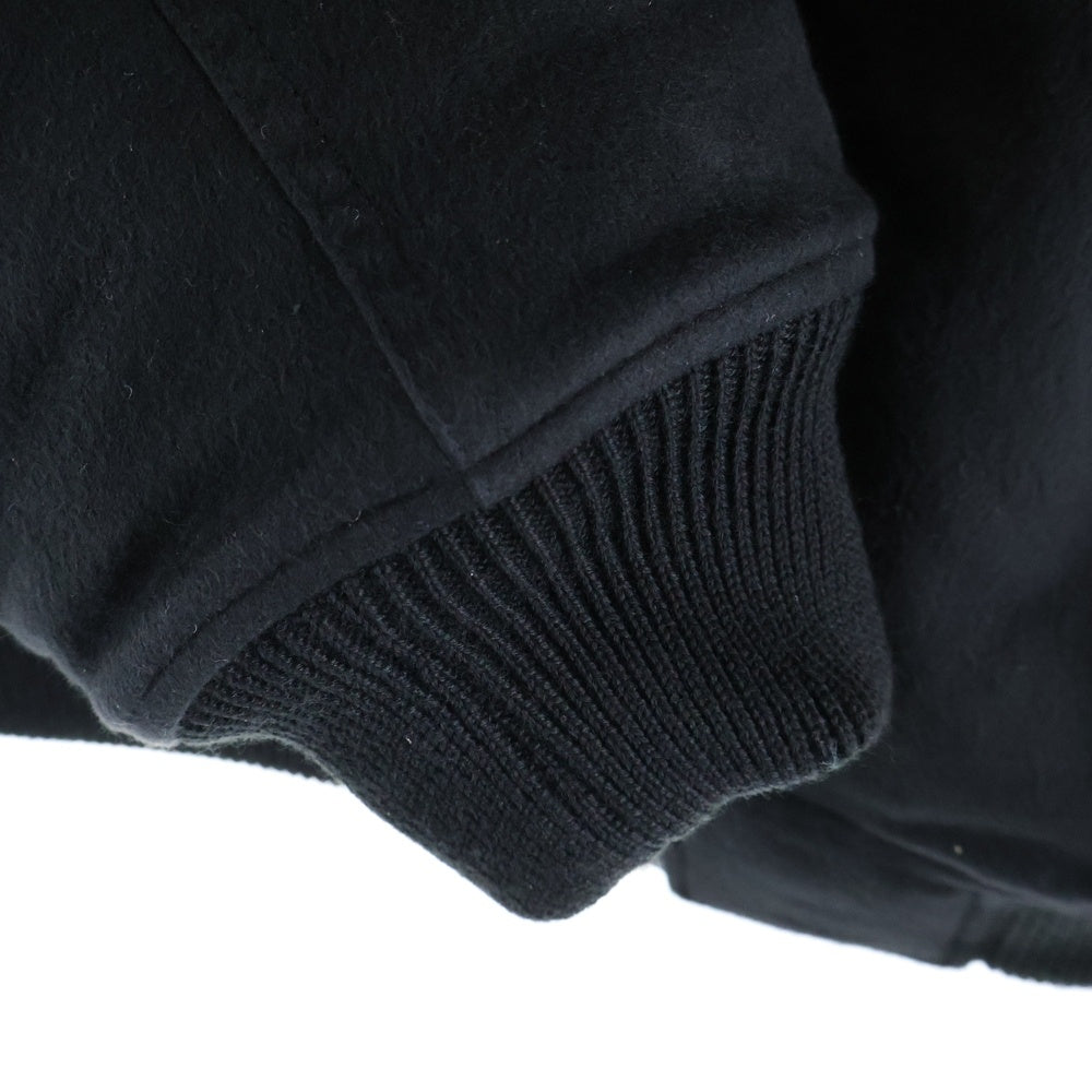 ALMOSTBLACK(オールモストブラック) 25AW WOVEN CODE EMBROIDERY BLOUSON ウーブン エンブロイダリー ジャケット ブラック