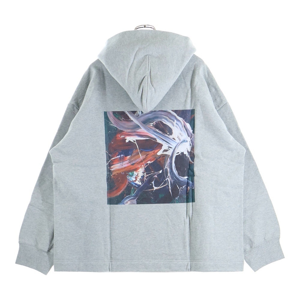 ALMOSTBLACK(オールモストブラック) KAZUOSHIRAGA ALMOST BLACK AMBKS-CS01 白髪一雄 プルオーバー パーカー グレー