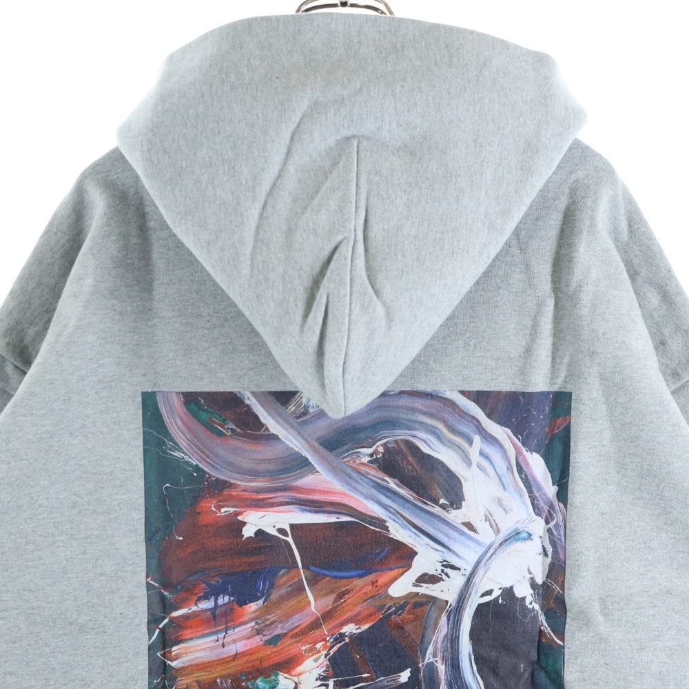 ALMOSTBLACK(オールモストブラック) KAZUOSHIRAGA ALMOST BLACK AMBKS-CS01 白髪一雄 プルオーバー パーカー グレー